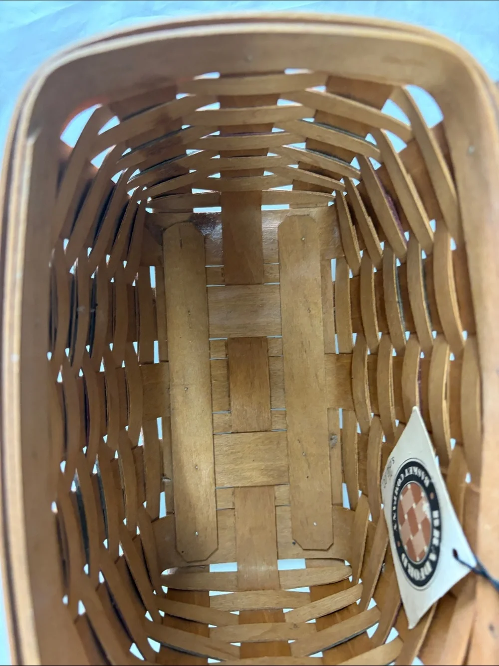The Bradford Exchange Tan Basket with Brown and Red Accents